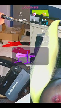 Dolly est soumise à une grosse chatte vibromassante