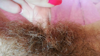 Cuteblonde666: Close up big clit hood scretching pulling