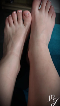 Love & Worship My Feet After My French Pedicure - Mistress Julia