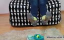 KimisWorld: Kasut berlari hijau &amp; nilon sebenar - mengusik shoeplay &amp; sock