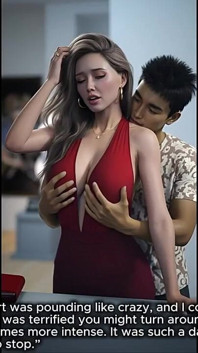Ketagihan rahsia MILF Awam Sophia: Sophia dan jantan muda Haru