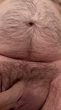 Spitting on Big Fat Cut Bear Cock