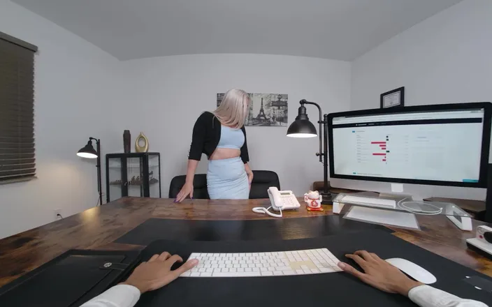 Porn Corn VR: Office Temptations: Anti-stress Boobs