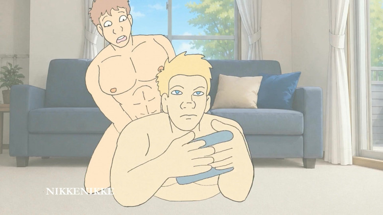 Nikkenikke animation: 耽美：精子兽游戏：在她那个填充小屁股里升级