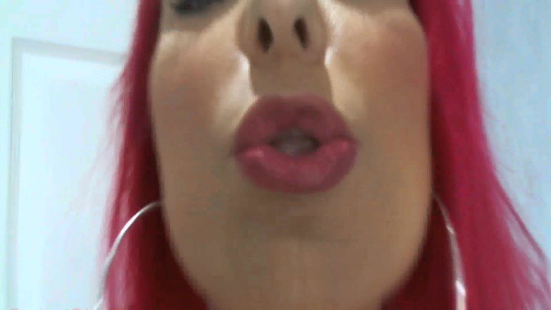 Femdom Austria: Red princess Jana spits in your face