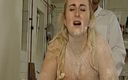 Deutsche XXX Filme: O curvă blondă dolofană din Germania își umple gura de o...