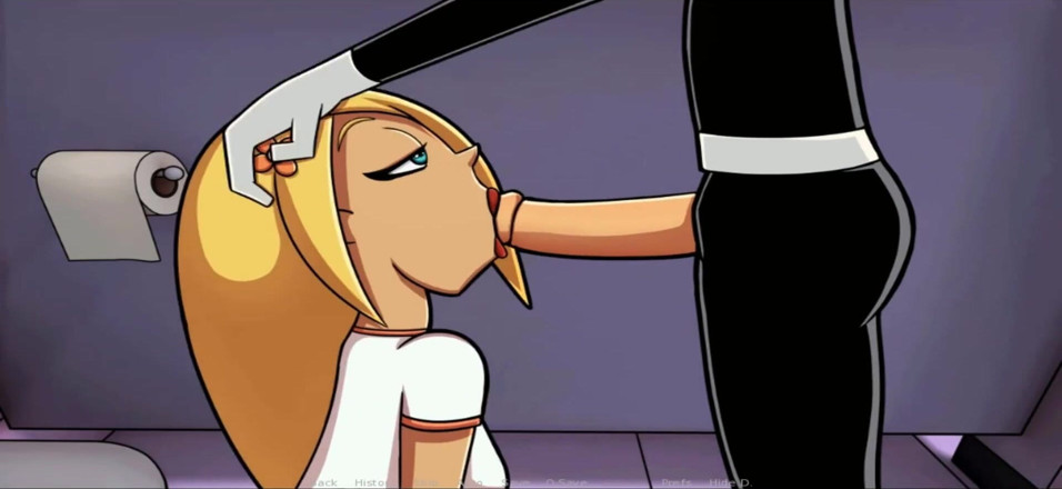 Hentai World: Amity park lot cum after deepthroat