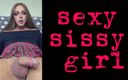 Sasha Q: Sexy Sissy Girl Masturbates and Cumshot