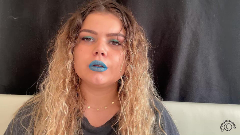 Your fantasy studio: Exotic Goddess with Wild Hair Blows Smoke for You