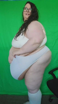 SSBBW Goddess White Panty Try on