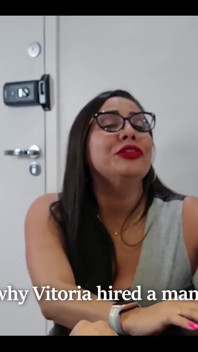 Goddess Kiffa Vitoria Vonteese and Mr Pine - Feminist World - Female Humiliates Mand at the Office Ep 1
