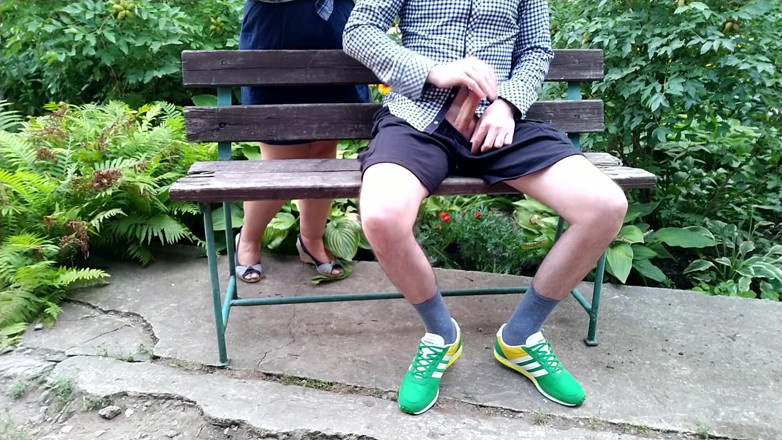 OurFetishLife: Hot natural breasted MILF milks me in the park