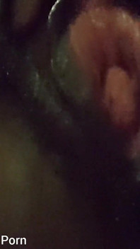 Rubbing Spreading My Big Black Wet Dripping Pussy