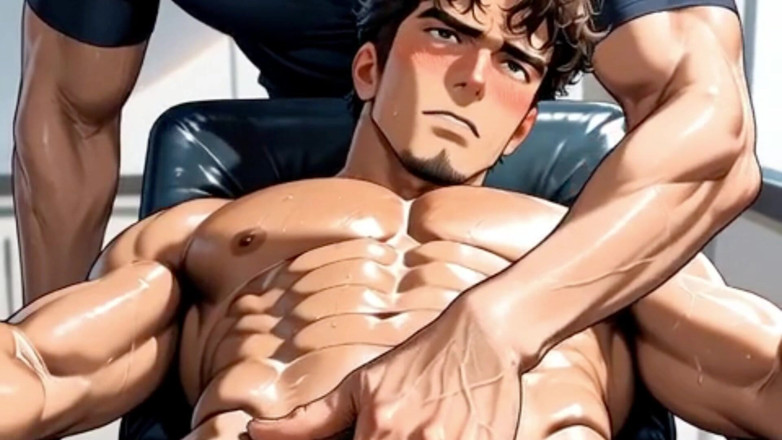 Trans-Men FTM Hentai: Ftm.caressing the Male Pussy of a Slutty Latino Trans Boy!...