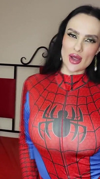Mulher-Aranha dominadora Ahegao Tits and Ass Worship Gooning com