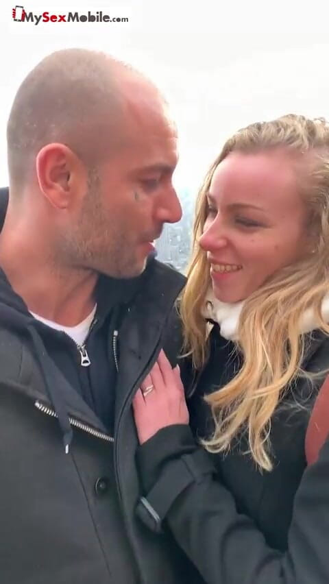 MySexMobile: French blonde Angel Emily sextape from winter holiday