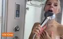 Viky one: Taking a Shower with a Horny Blonde