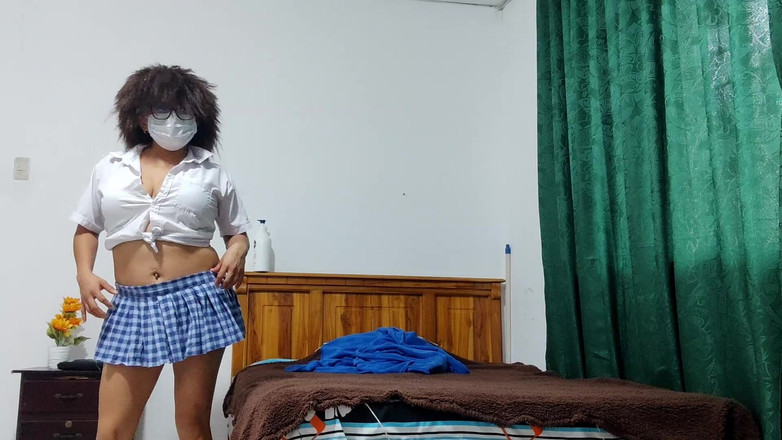 NEGRITA SEXY: Flirtig studentporr !! Hon är en bystig hemlagad porr entusiastisk