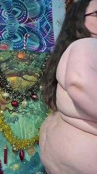 SSBBW Strip Tease at Christmas