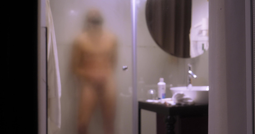 Jerking studs: A Guy in a Shower
