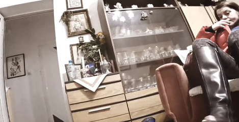 Mistressyammyboots: Stivali di pelle sul cazzo degli schiavi