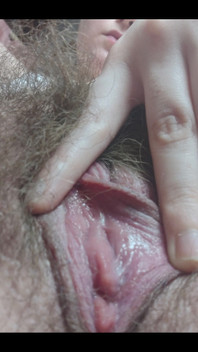 My Hairy, Creamy Pussy up Close