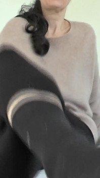 Show Your Owner - the Black Socks Your Love and Affection Lady Victoria Valente