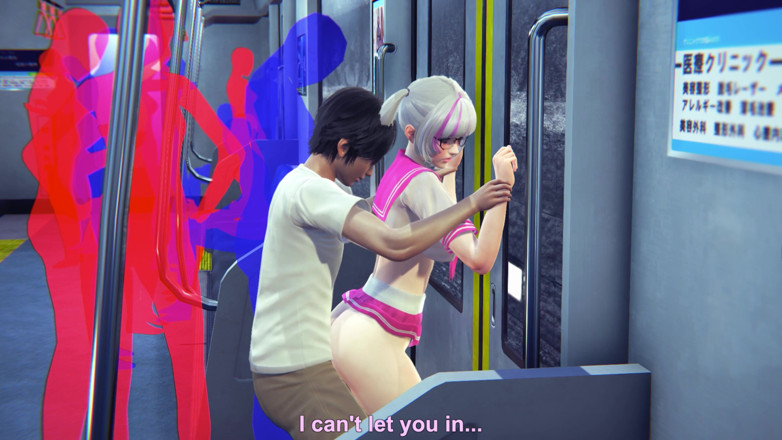 Waifu club 3D: Vysokoškolačka šuká do zadku v autě metra