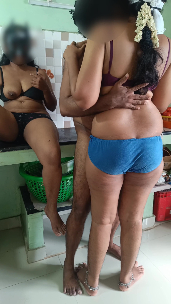 Wonder: M-f-f sexo a três roleplay romance em cozinha