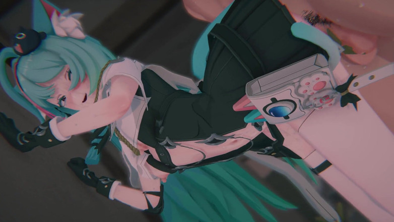 Tomu aisuman: [nte] Mint's Containment Breach: Bound Catgirl &amp; POV Threesome DP (4k/60fps)