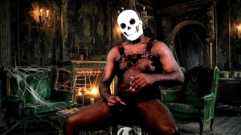 Blkbamaboi73: Gooning v strašivém zámečku - obrovský penis beefy jock připraven ke...