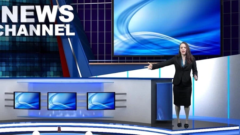 Evangelines Fetish: Evangeline w newsroomie