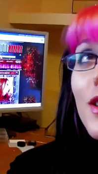 Skinny teen ginger with glasses lets her stepbrother fuck her hard in the ass