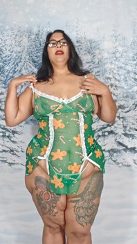 Sexy BBW Striptease Zu Weihnachten