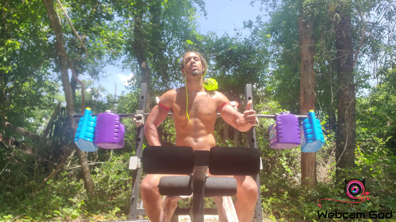 Arthur Eden aka Webcam God: Hot &amp; sweaty workout (4K)