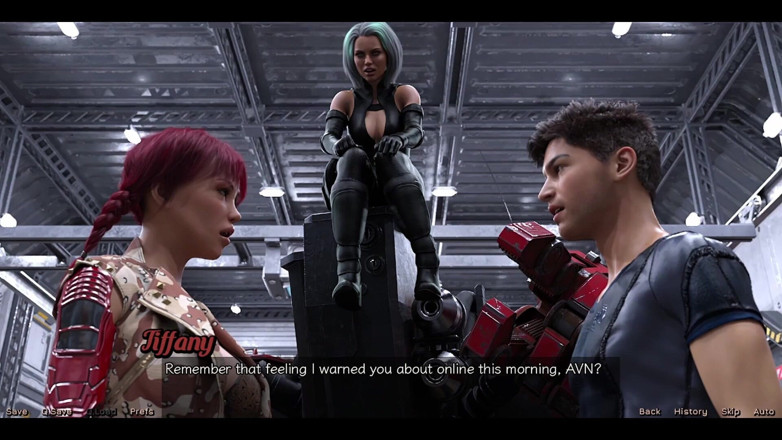 AVN Teller: Stranded in Space - Checking Out the Cute Robot Girl