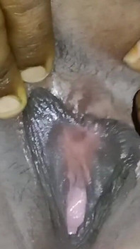 My Wife Spreads Her Pussy in Front of Her Husband and Shows Him How Delicious It Is
