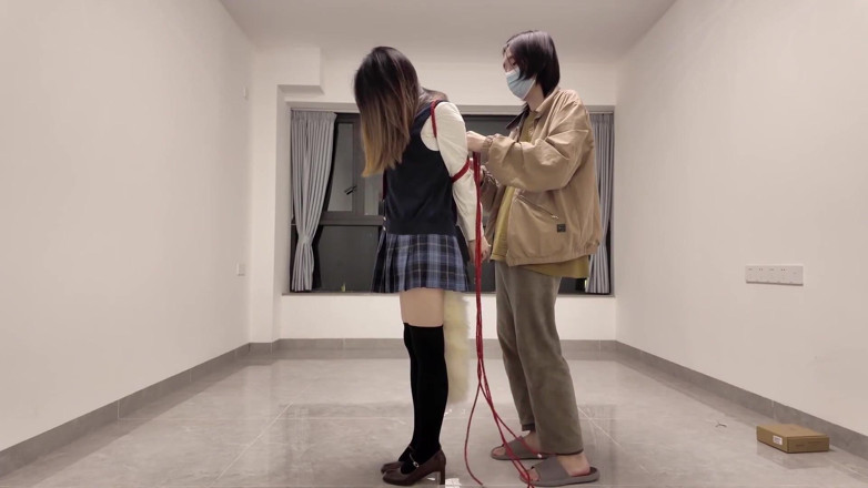 Aisan girl bondage: 교복을 입은 Hs19-a 소녀는 거리를 방황했다