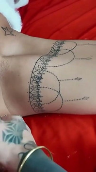 Sexy Girls Playing with Pussies on Christmas