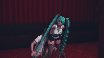Waifu club 3D: Miku fucked with a vibrator until she cummed