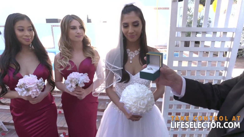 LifeSelector: Fuck your bride, Gianna Dior &amp; Bridesmaids, Kristen Scott and Jade...