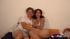 FAKings: 18-летняя крошка дебютирует в порно со своим любимым одноклассником!!