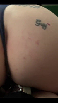 Teasing Rods locked cock with my ass