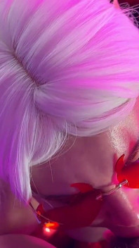 POV Camera. a Sexy Elf with Big Tits Gave a Great Blowjob for Valentine's Day