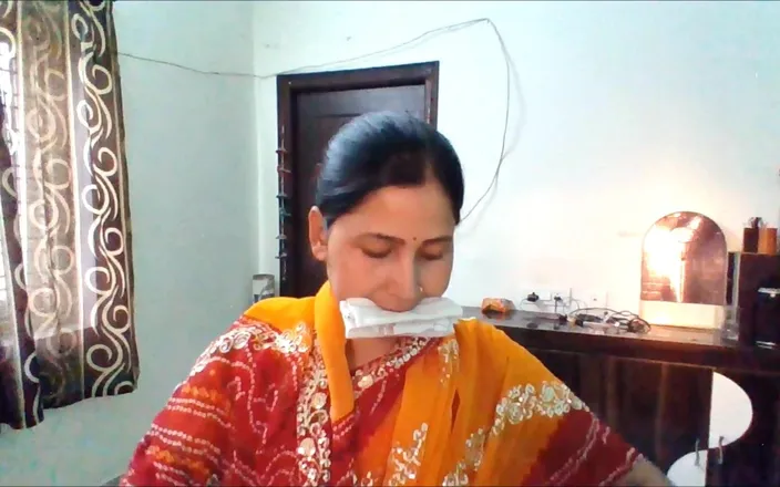 Selfgags classic: Real Indian Vlogger Wife: Gagged for the Very First Time!