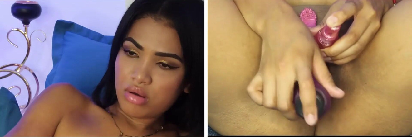 Xamy_97: Mă masturbez pe ecran dublu cu un vibrator