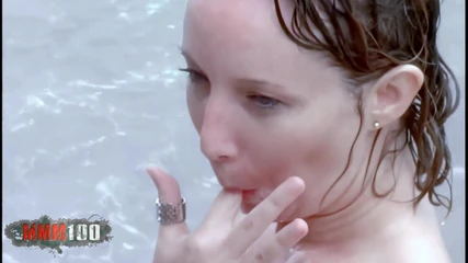 MMM100: Blonde Ava Takes It Deep on the Beach
