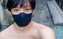 Kraken: Kraken - एशिया समलैंगिक कमसिन लड़का Oudoor कब्रिस्तान पर लंड मरोड़ रहा है