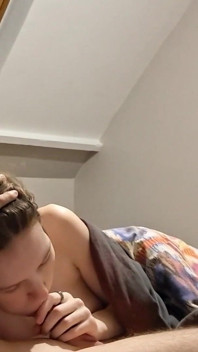 19 Year Old French Girl Sucks a Nice