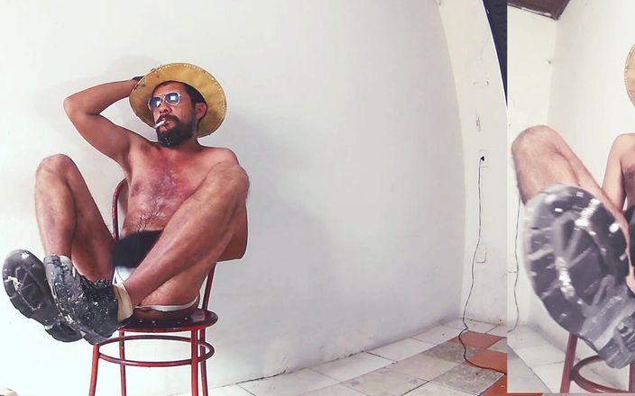 Stink HairyMale: Mear n sesión de fumar